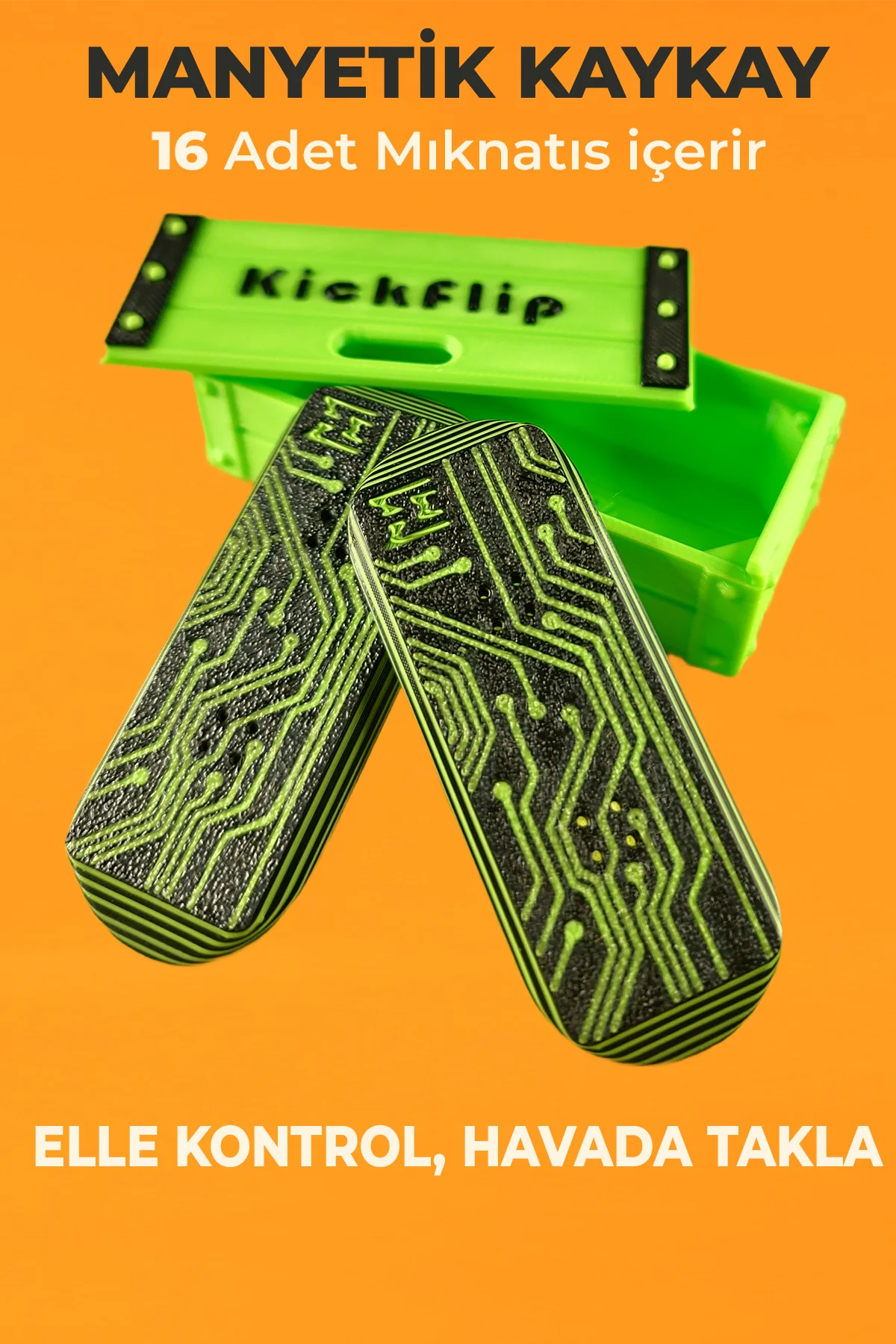 Kickflip Mıknatıslı Kaykay- Devre Kartı