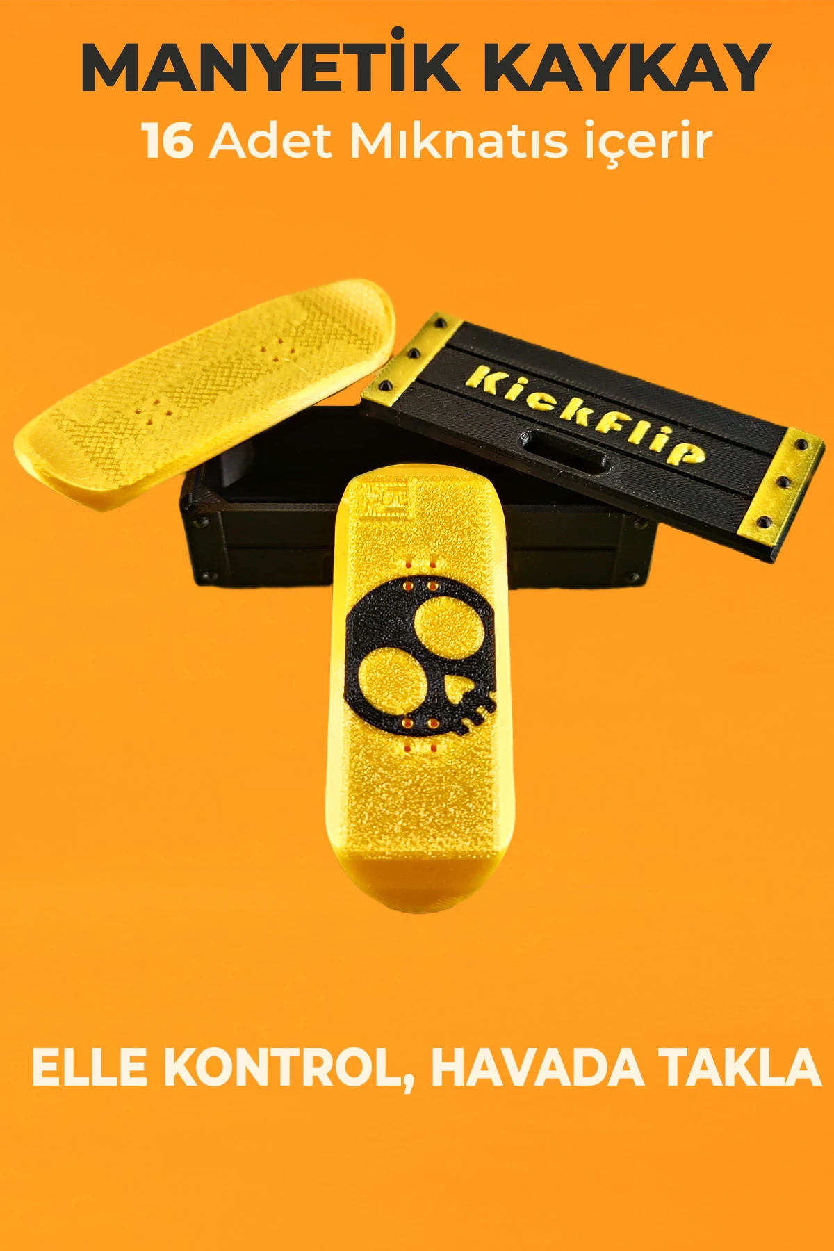 Kickflip Mıknatıslı Kaykay- KuruKafa