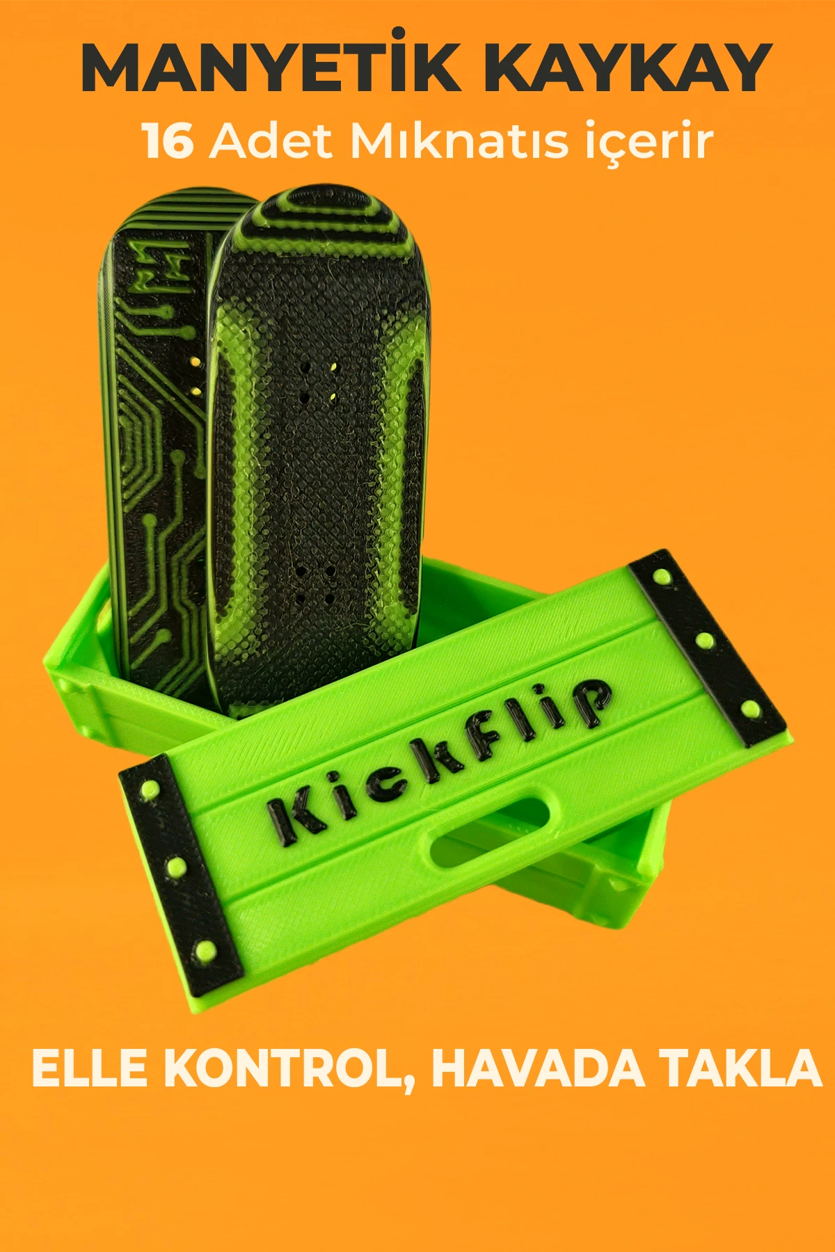 Kickflip Mıknatıslı Kaykay- Devre Kartı