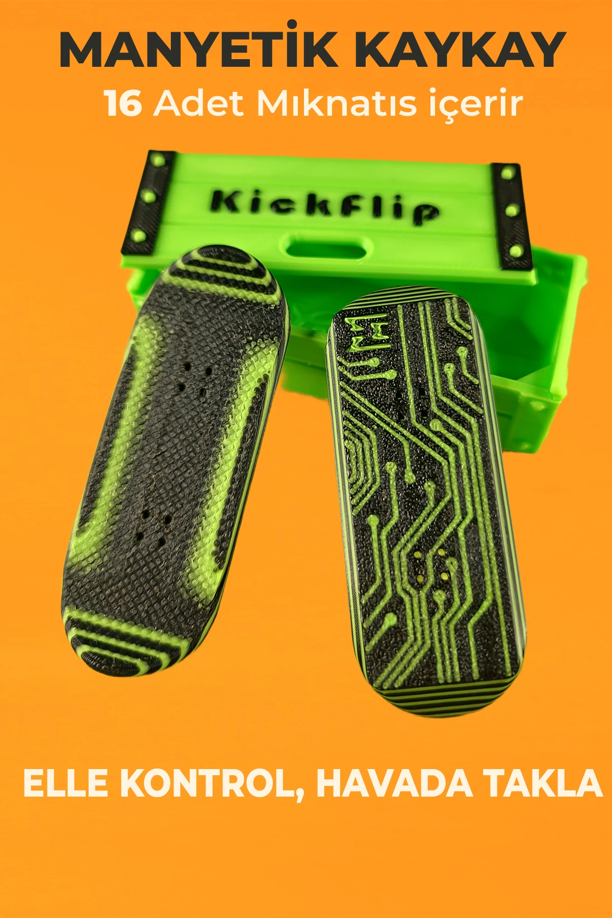 Kickflip Mıknatıslı Kaykay- Devre Kartı