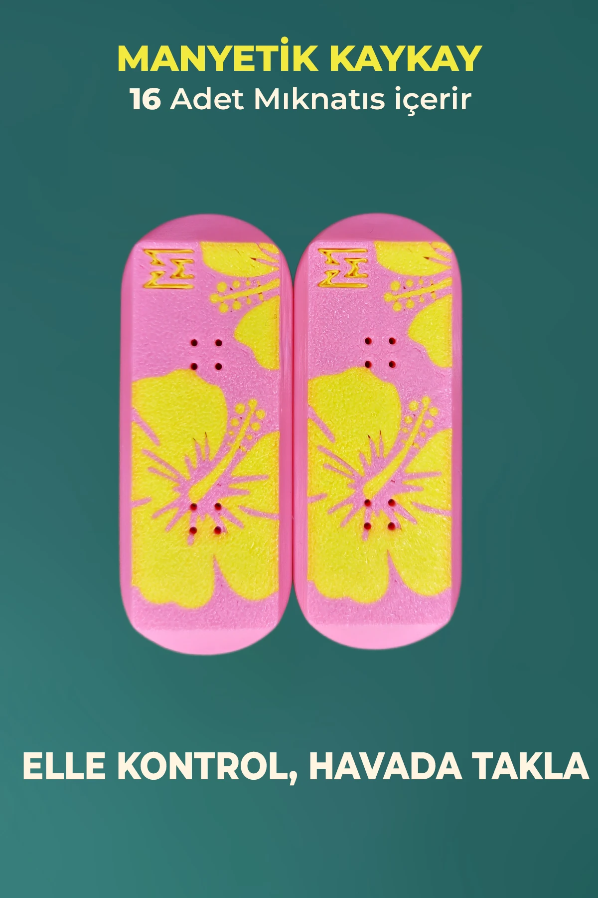 KickFlip Mıknatıslı Kaykay- Hibiscus