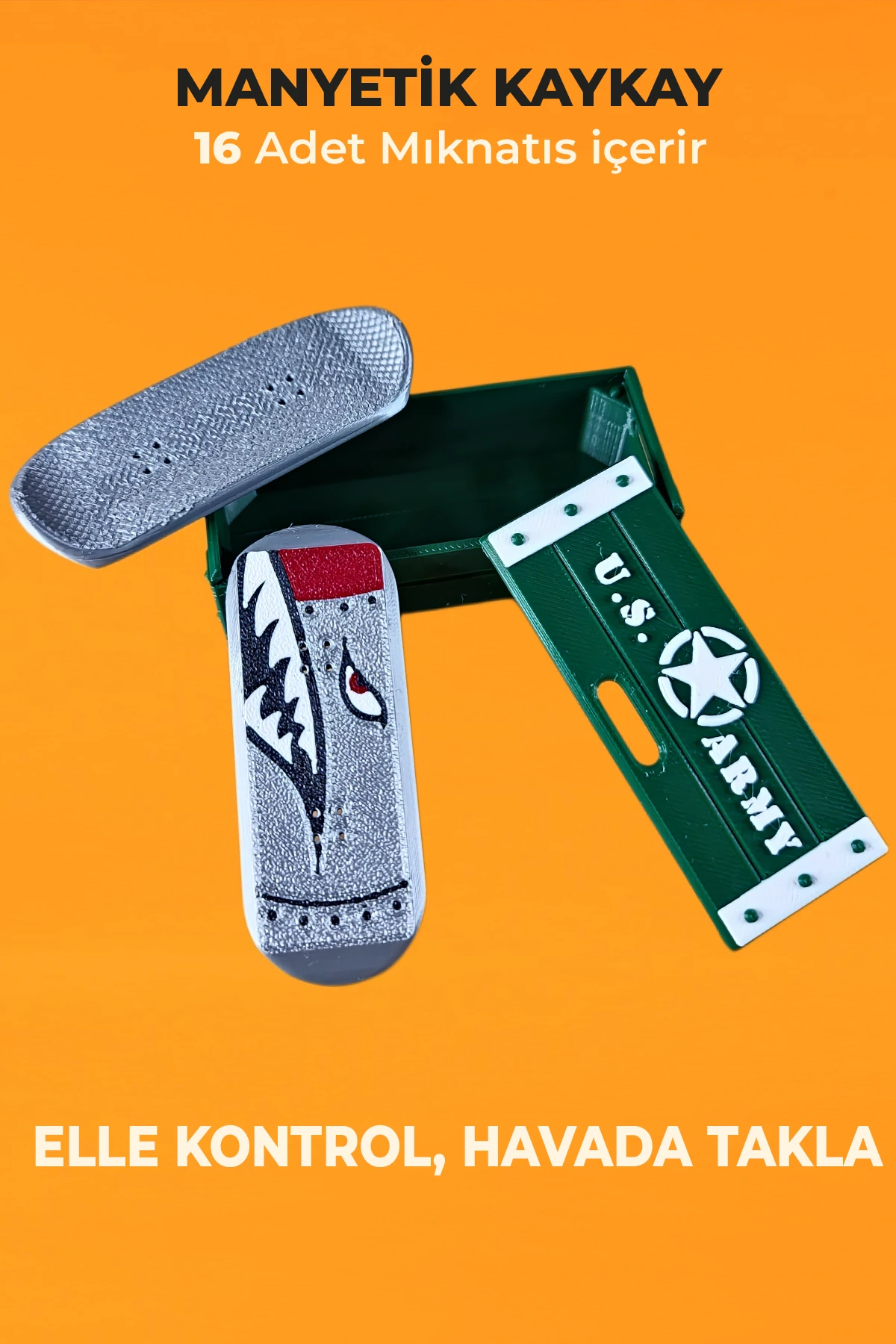 Kickflip Mıknatıslı Kaykay-KöpekBalığı