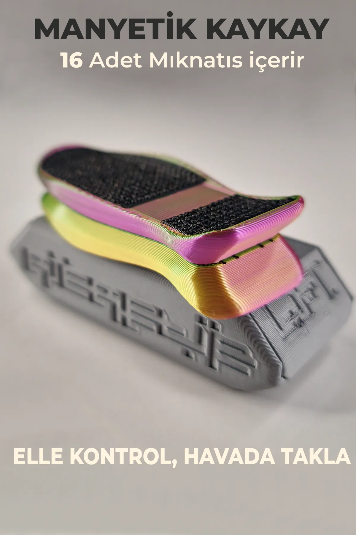 Oldschool-Kickflip Mıknatıslı Kaykay-Alien (Limited Edition)