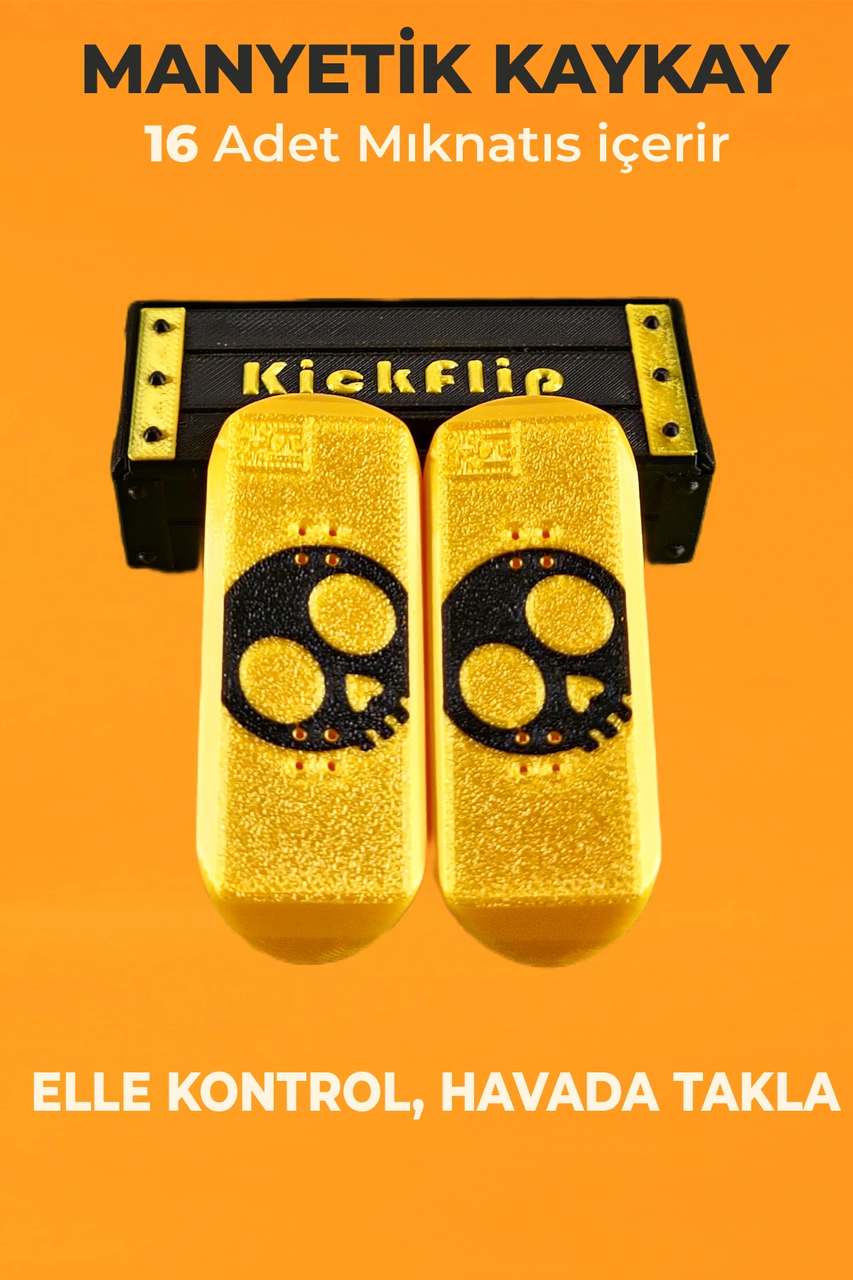 Kickflip Mıknatıslı Kaykay- KuruKafa