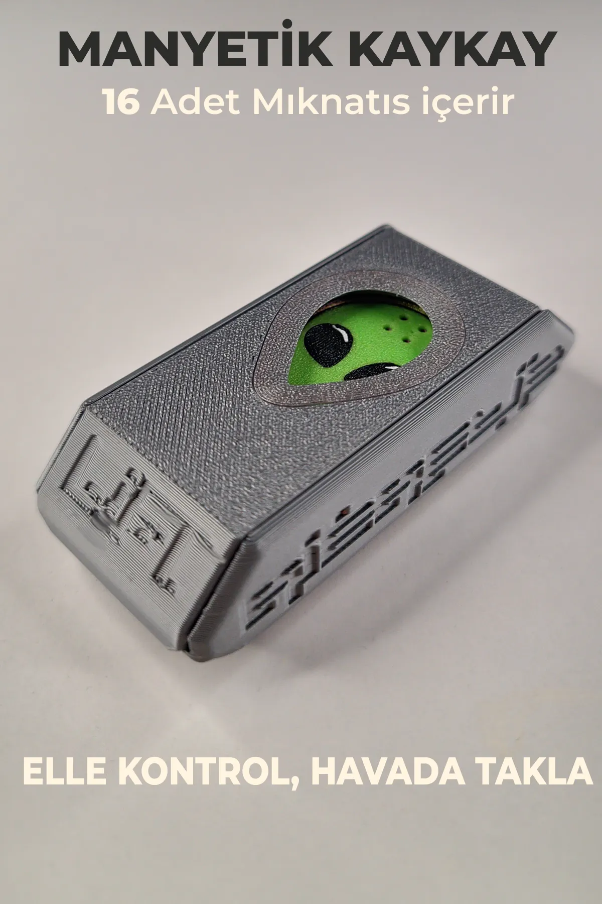 Oldschool-Kickflip Mıknatıslı Kaykay-Alien (Limited Edition)